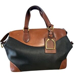 Ralph Lauren made in Italy vintage leather satchel